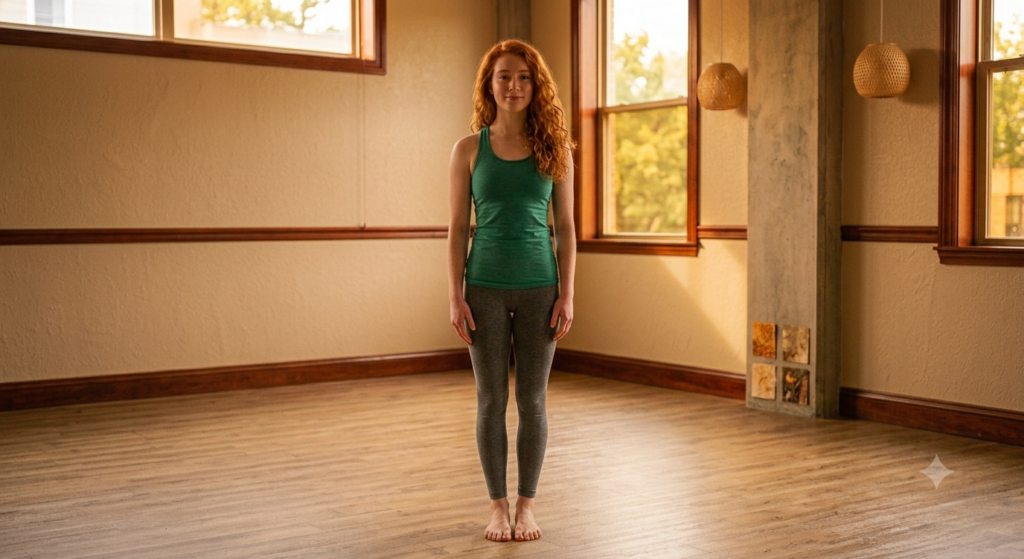frontal tadasana